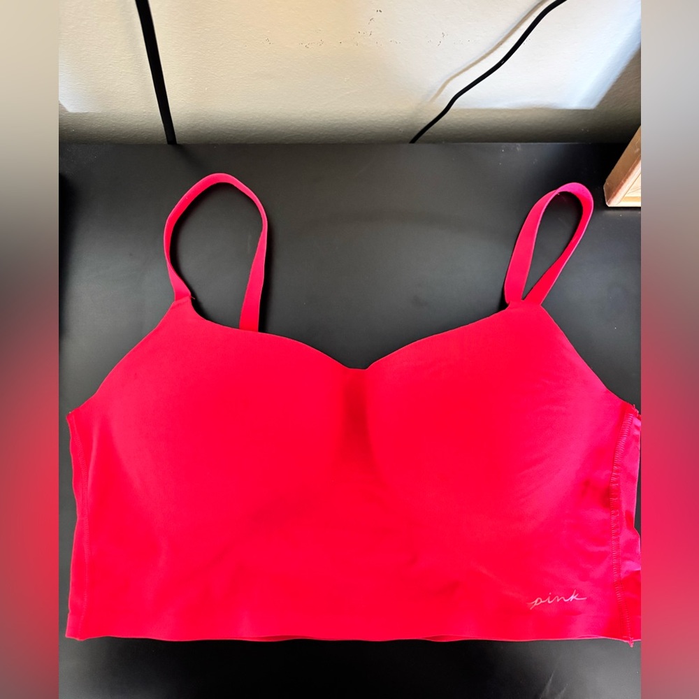 PINK Victoria's Secret Hot Pink Seamless Camisole Bra